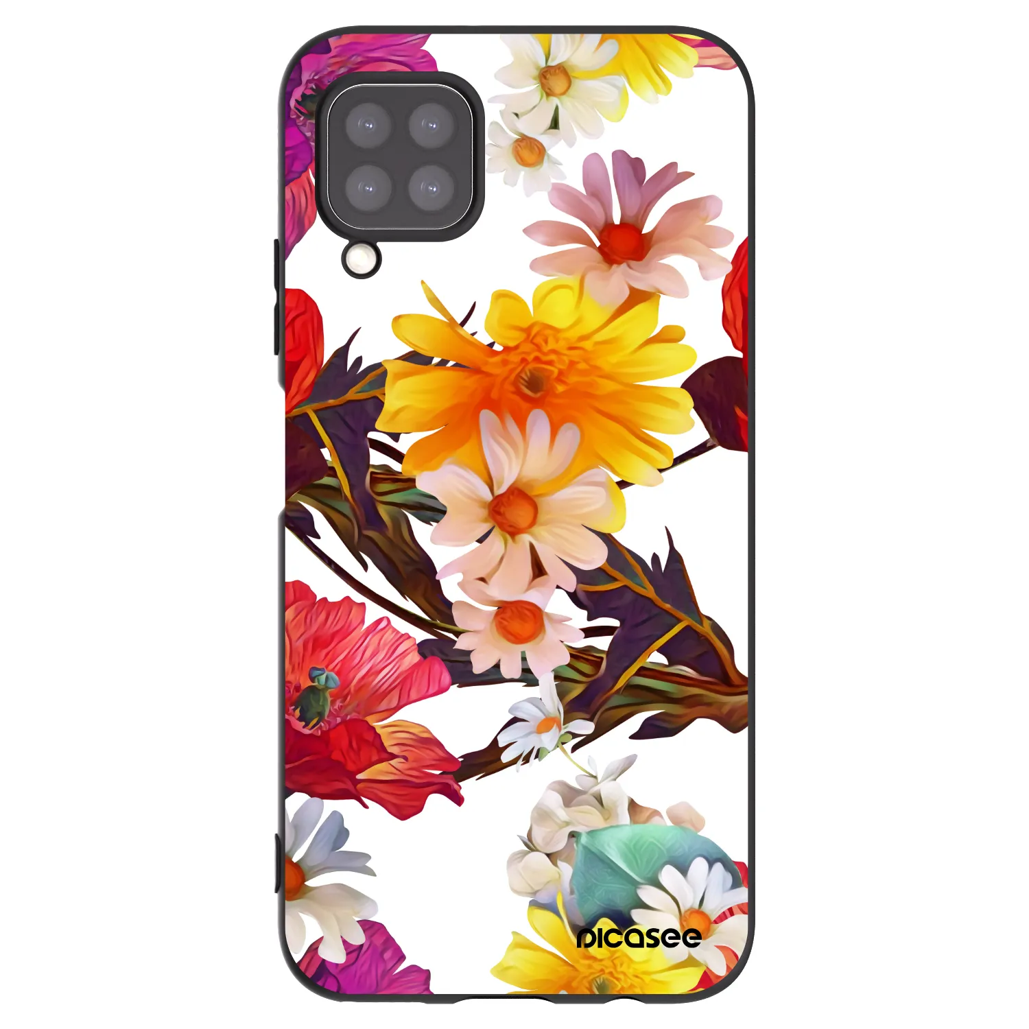 Picasee Μαύρη θήκη σιλικόνης για Huawei P40 Lite - Meadow