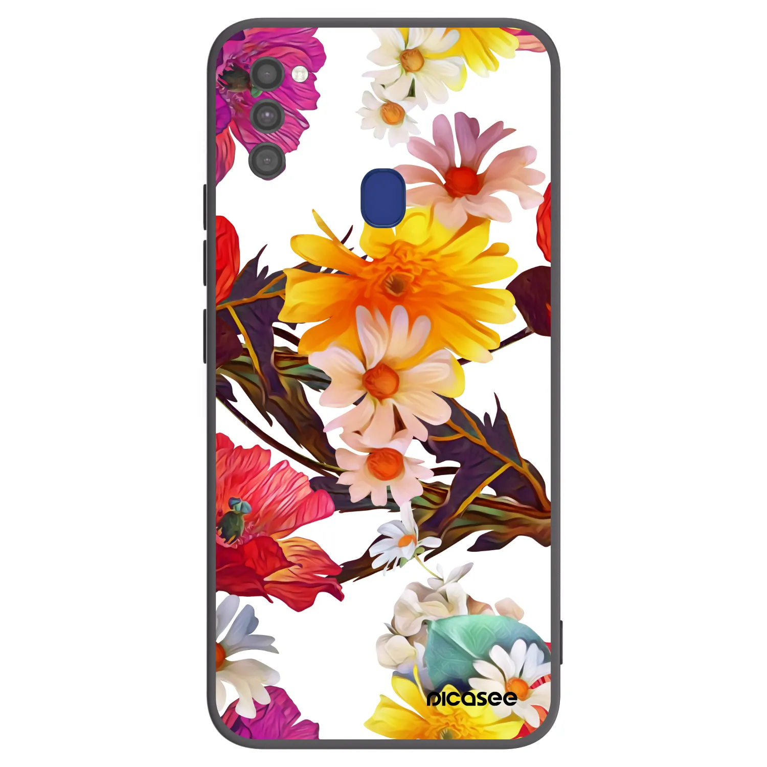 Picasee Μαύρη θήκη σιλικόνης για Samsung Galaxy M21 M215F - Meadow