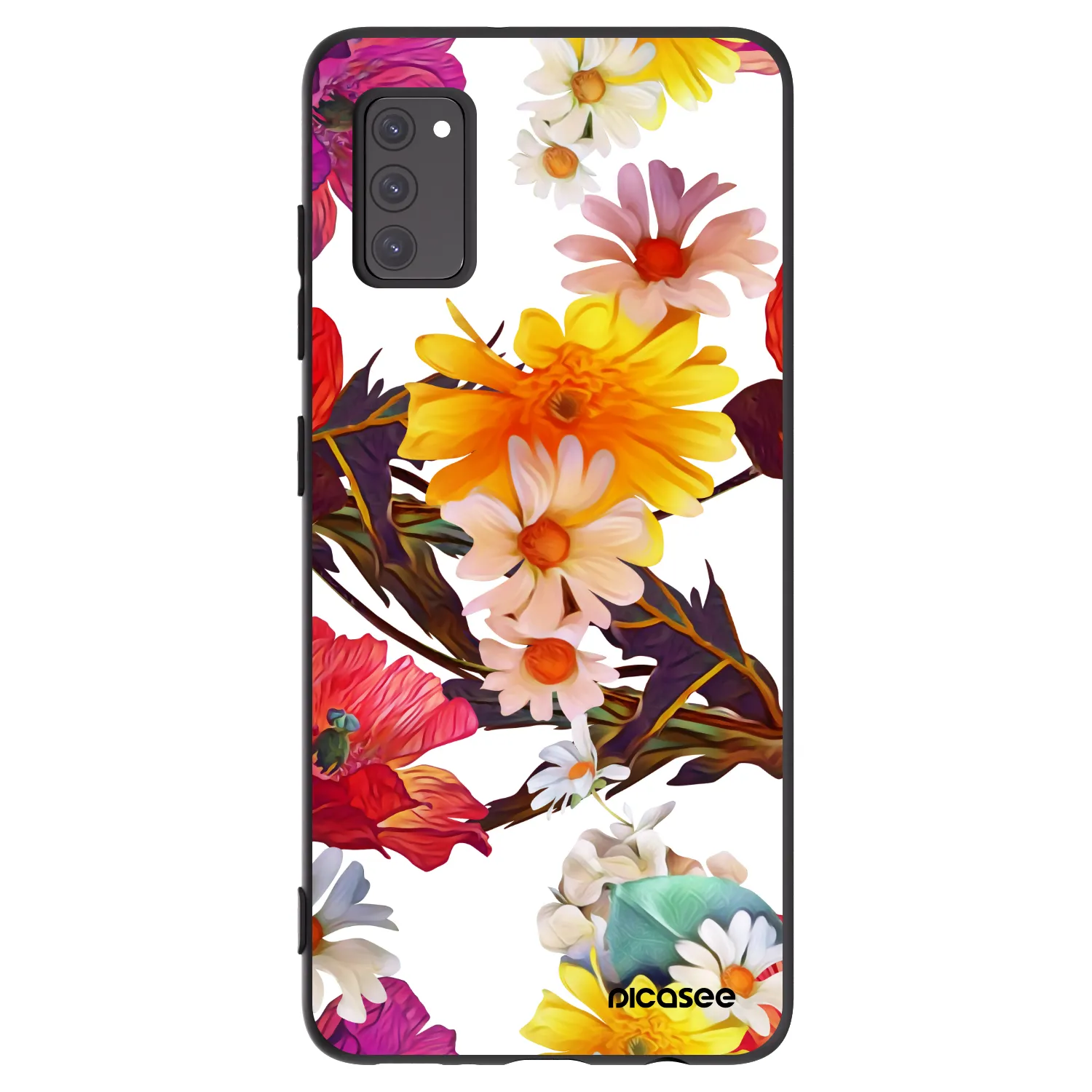 Picasee Μαύρη θήκη σιλικόνης για Samsung Galaxy A41 A415F - Meadow