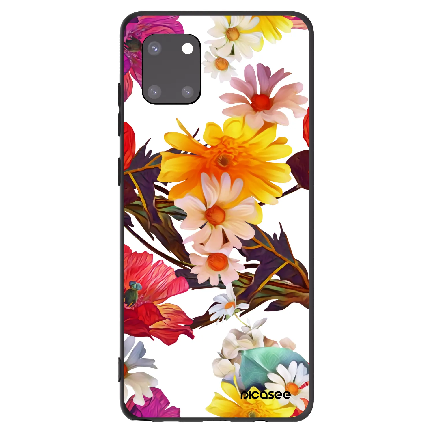 Picasee Μαύρη θήκη σιλικόνης για Samsung Galaxy Note 10 Lite N770F - Meadow