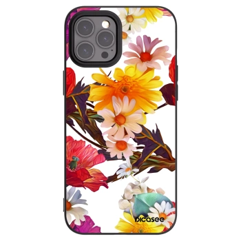 Picasee Μαύρη θήκη σιλικόνης για Apple iPhone 12 Pro Max - Meadow
