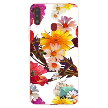 Picasee διαφανής θήκη σιλικόνης Samsung Galaxy A20s - Meadow