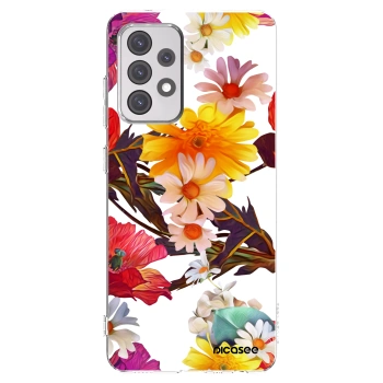 Picasee διαφανής θήκη σιλικόνης Samsung Galaxy A52 5G A525F - Meadow