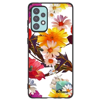 Picasee Μαύρη θήκη σιλικόνης για Samsung Galaxy A72 A725F - Meadow