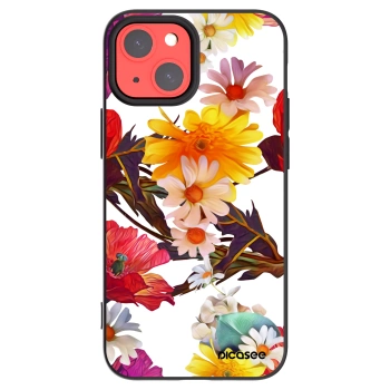 Picasee Μαύρη θήκη σιλικόνης για Apple iPhone 13 mini - Meadow