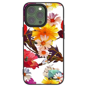 Picasee Μαύρη θήκη σιλικόνης για Apple iPhone 13 Pro - Meadow