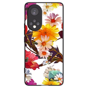 Picasee Μαύρη θήκη σιλικόνης για Huawei Nova 9 - Meadow