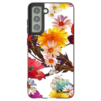 Picasee Μαύρη θήκη σιλικόνης για Samsung Galaxy S21 FE 5G - Meadow
