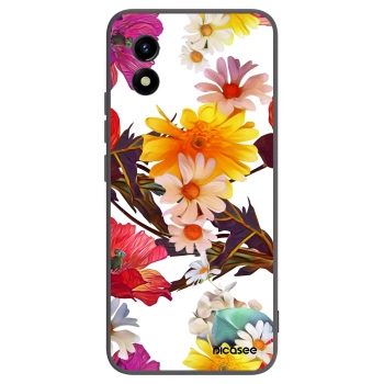 Picasee Μαύρη θήκη σιλικόνης για Vivo Y01 - Meadow