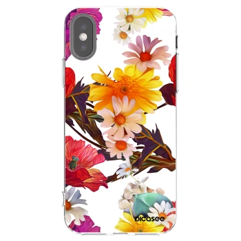Picasee διαφανής θήκη σιλικόνης Apple iPhone X/XS - Meadow