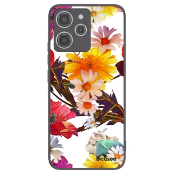 Picasee Μαύρη θήκη σιλικόνης για Xiaomi Redmi 12 4G - Meadow