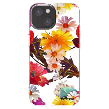 Picasee διαφανής θήκη σιλικόνης Apple iPhone 15 - Meadow