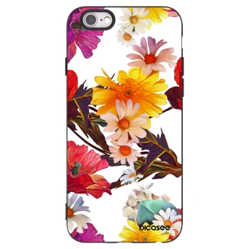 Picasee Μαύρη θήκη σιλικόνης για Apple iPhone 6/6S - Meadow