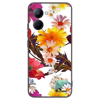 Picasee Μαύρη θήκη σιλικόνης για Realme C33 (2023) - Meadow