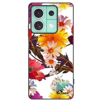 Picasee Μαύρη θήκη σιλικόνης για Xiaomi Redmi Note 13 5G - Meadow