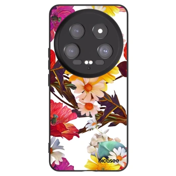 Picasee Μαύρη θήκη σιλικόνης για Xiaomi 14 Ultra - Meadow