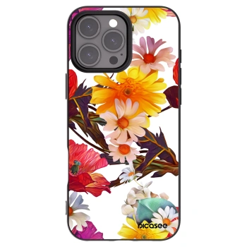 Picasee Μαύρη θήκη σιλικόνης για Apple iPhone 16 Pro Max - Meadow