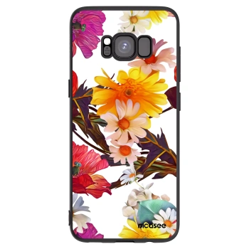 Picasee Μαύρη θήκη σιλικόνης για Samsung Galaxy S8 G950F - Meadow