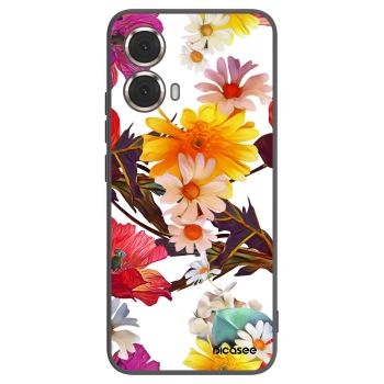 Picasee Μαύρη θήκη σιλικόνης για Motorola Moto G85 - Meadow