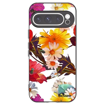 Picasee Μαύρη θήκη σιλικόνης για Google Pixel 9 Pro - Meadow