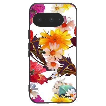 Picasee Μαύρη θήκη σιλικόνης για Google Pixel 10 - Meadow