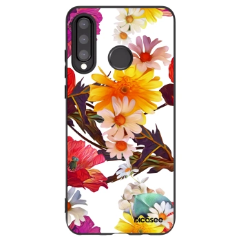 Picasee Μαύρη θήκη σιλικόνης για Huawei P30 Lite - Meadow