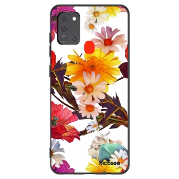 Picasee Μαύρη θήκη σιλικόνης για Samsung Galaxy A21s - Meadow
