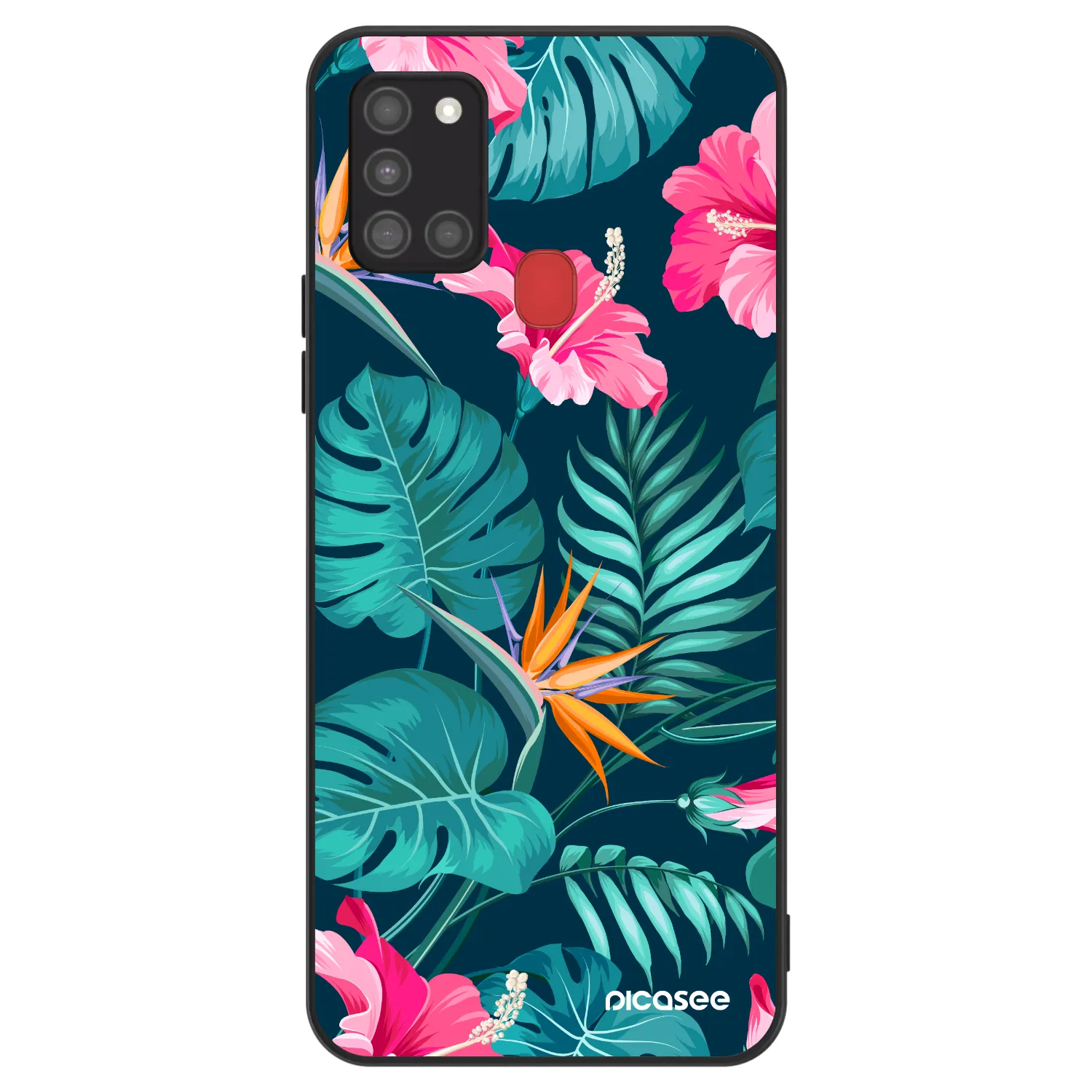 Picasee ULTIMATE CASE για Samsung Galaxy A21s - Pink Monstera