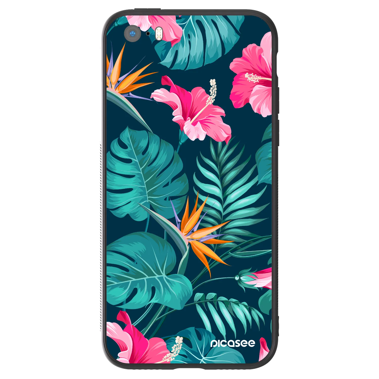 Picasee ULTIMATE CASE για Apple iPhone 5/5S/SE - Pink Monstera