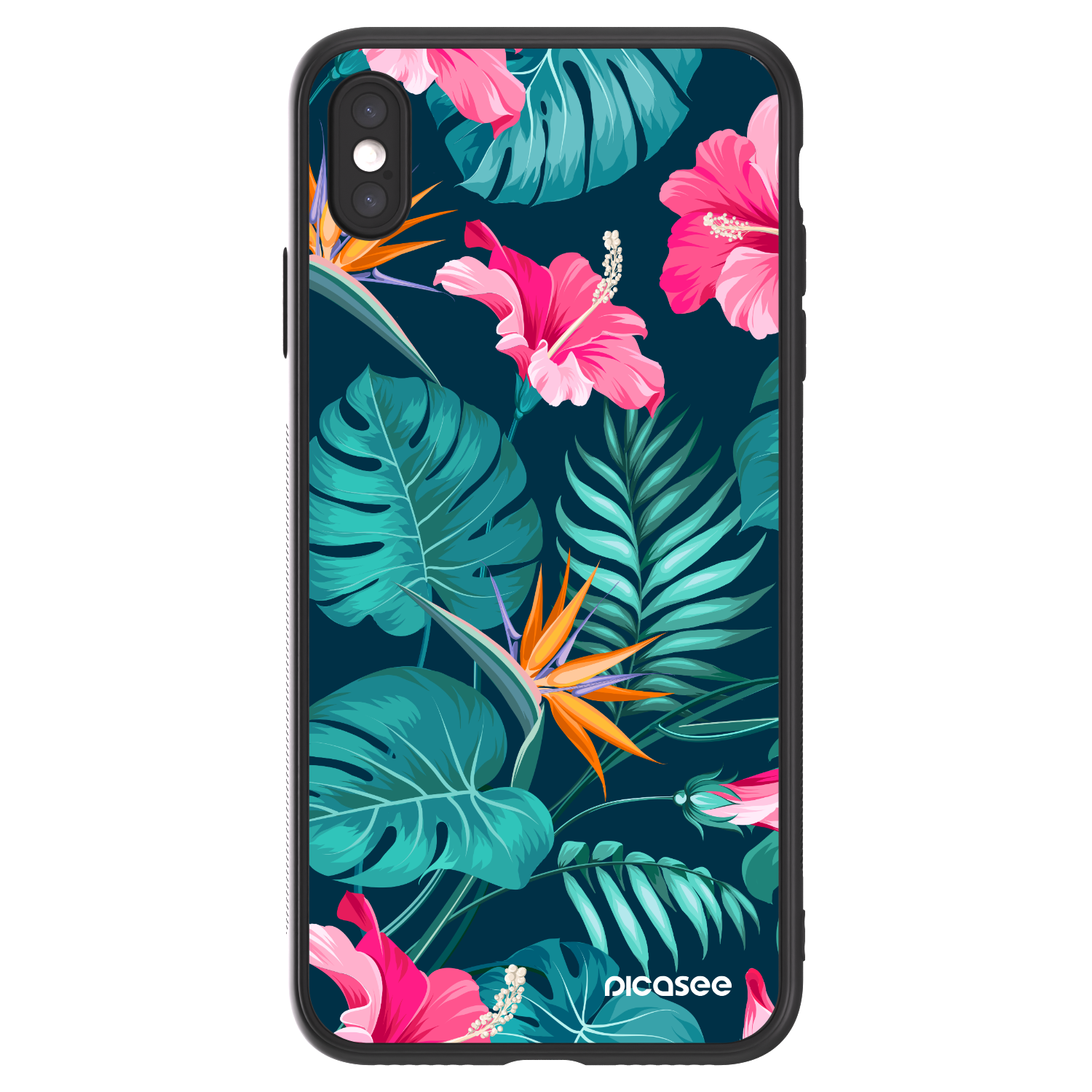 Picasee ULTIMATE CASE για Apple iPhone XS Max - Pink Monstera