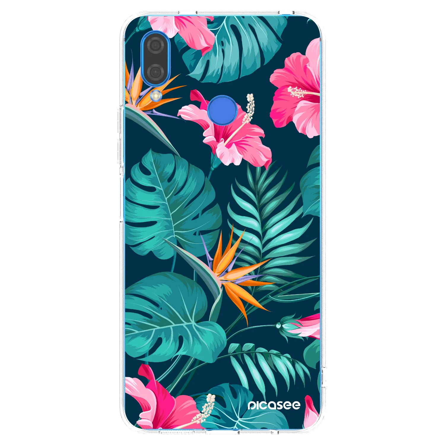 Picasee διαφανής θήκη σιλικόνης Huawei Nova 3i - Pink Monstera
