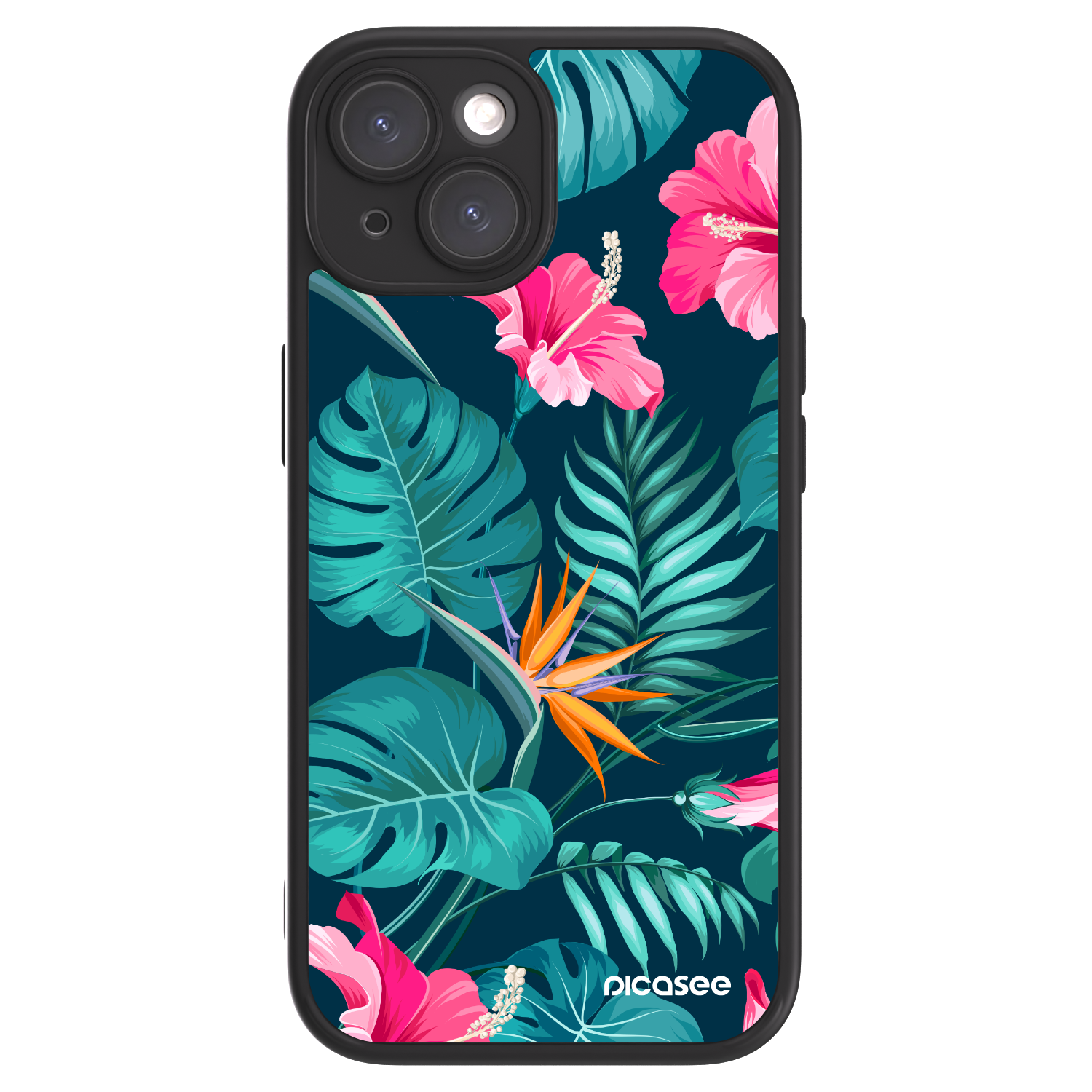 Picasee ULTIMATE CASE για Apple iPhone 15 - Pink Monstera