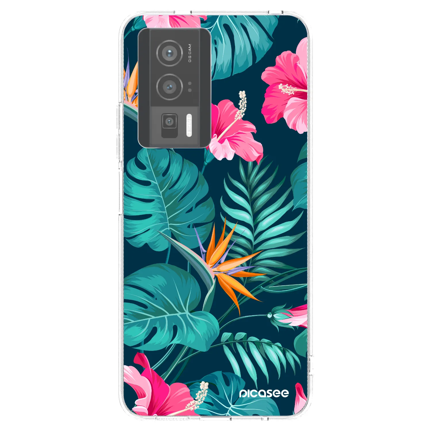 Picasee διαφανής θήκη σιλικόνης Xiaomi Poco F5 Pro 5G - Pink Monstera