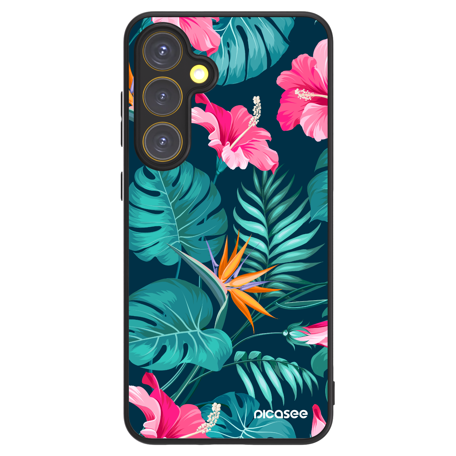 Picasee ULTIMATE CASE για Samsung Galaxy S24 FE S721B - Pink Monstera