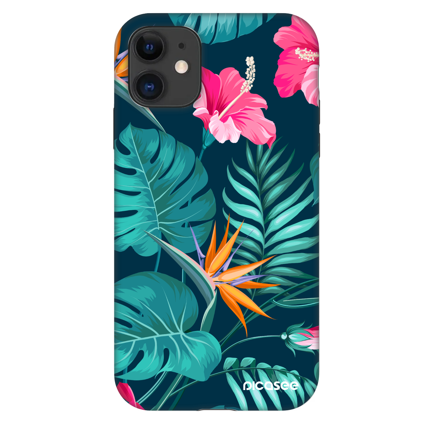 Picasee Fashion Case για Apple iPhone 11 - Pink Monstera