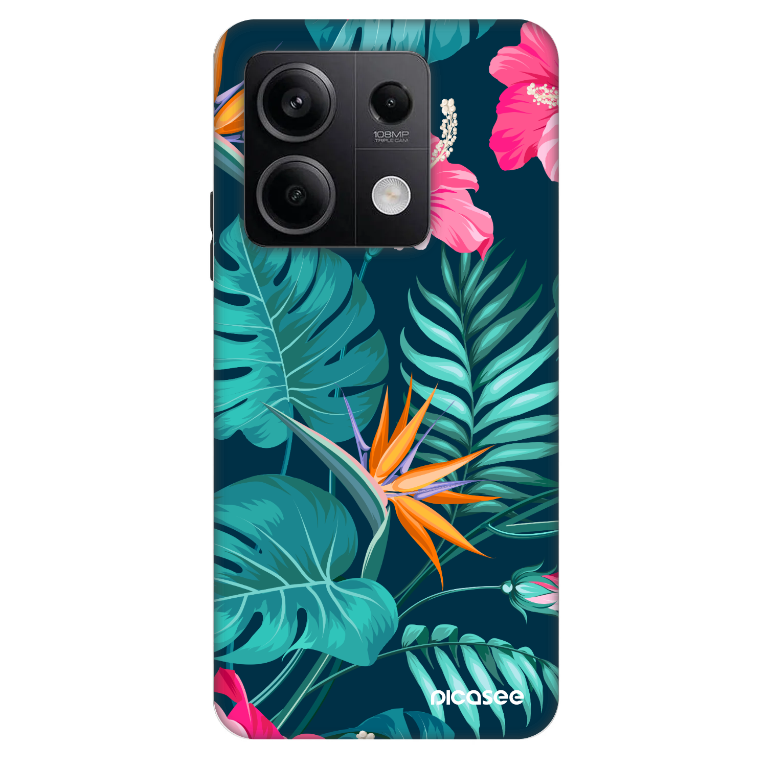 Picasee Fashion Case για Xiaomi Redmi Note 13 5G - Pink Monstera