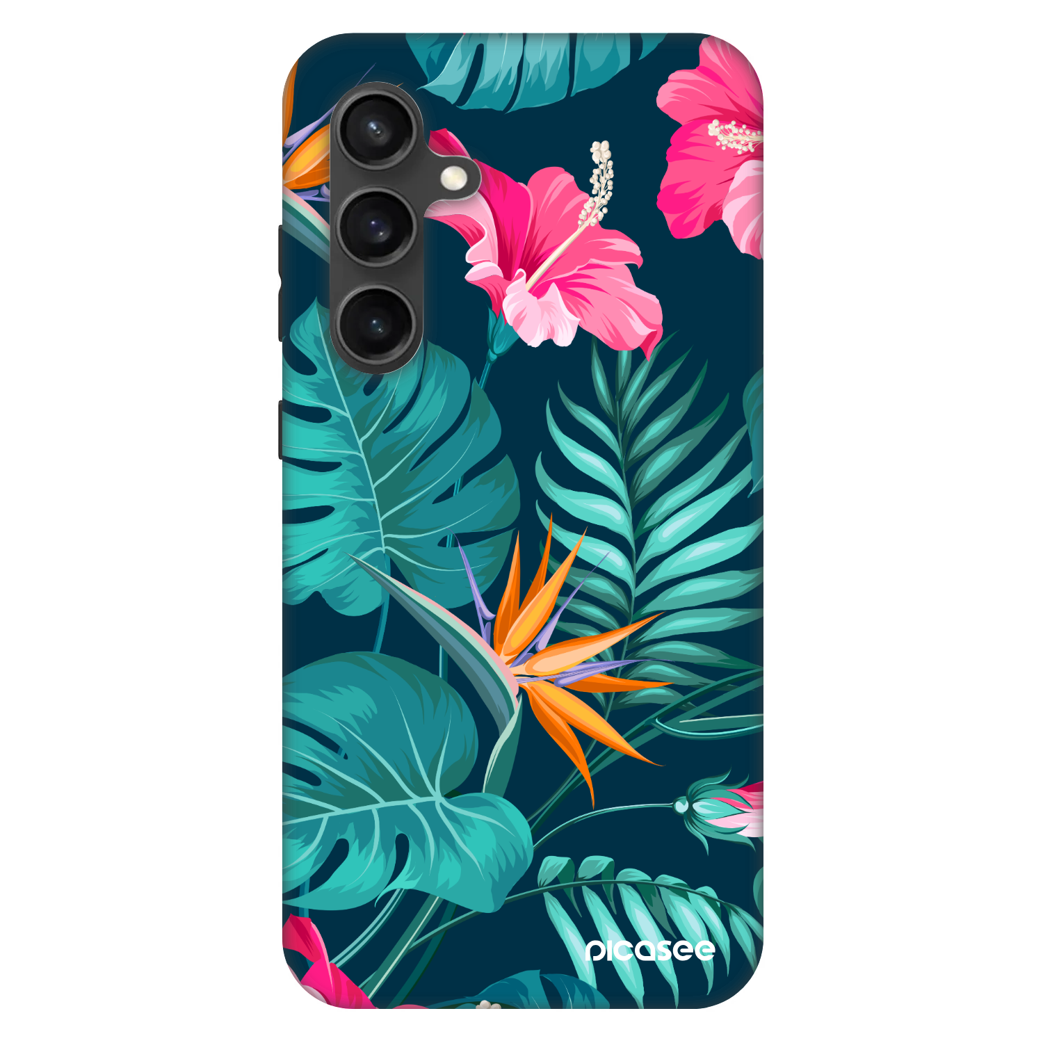 Picasee Fashion Case για Samsung Galaxy S24 FE S721B - Pink Monstera