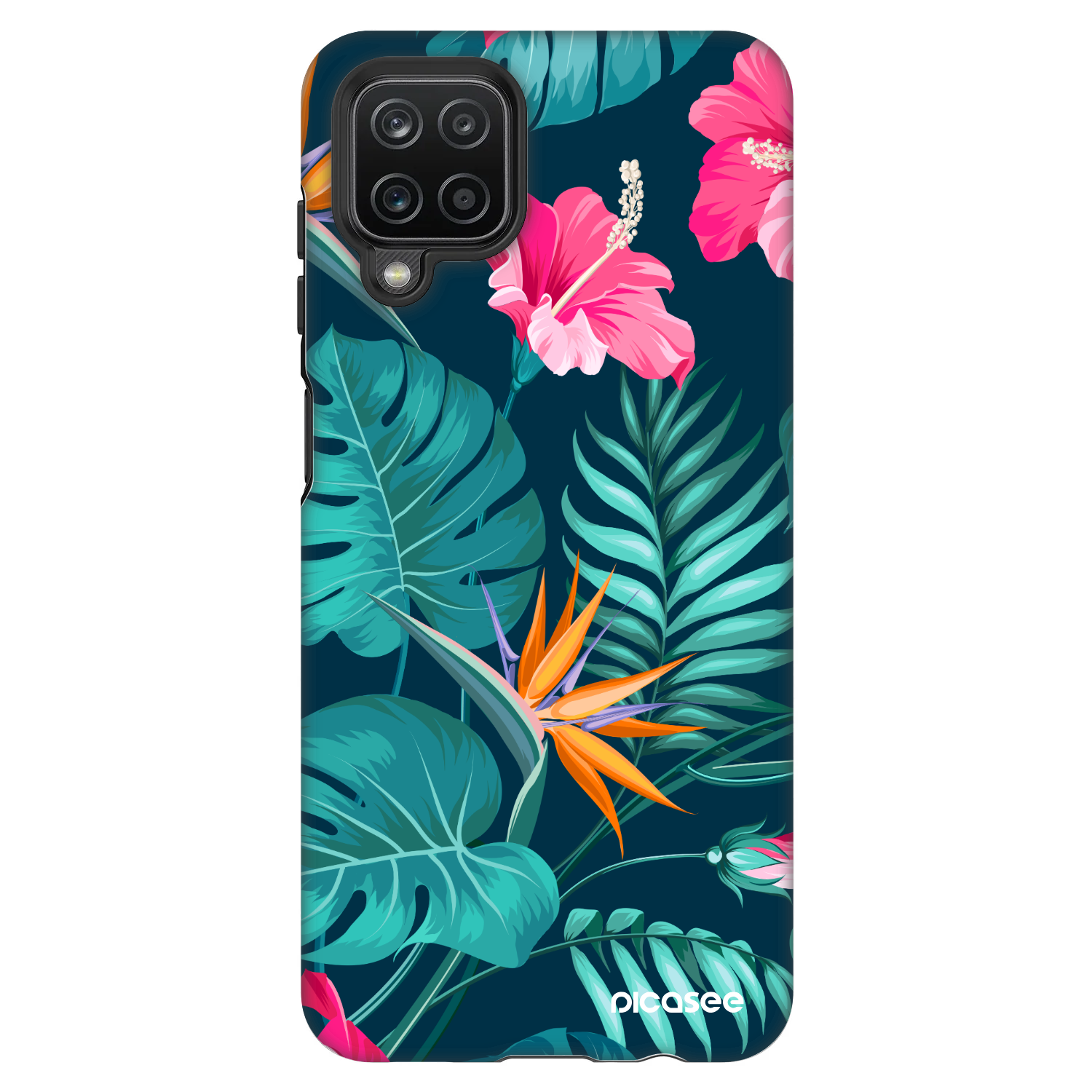 Picasee Fashion Case για Samsung Galaxy A12 A125F - Pink Monstera