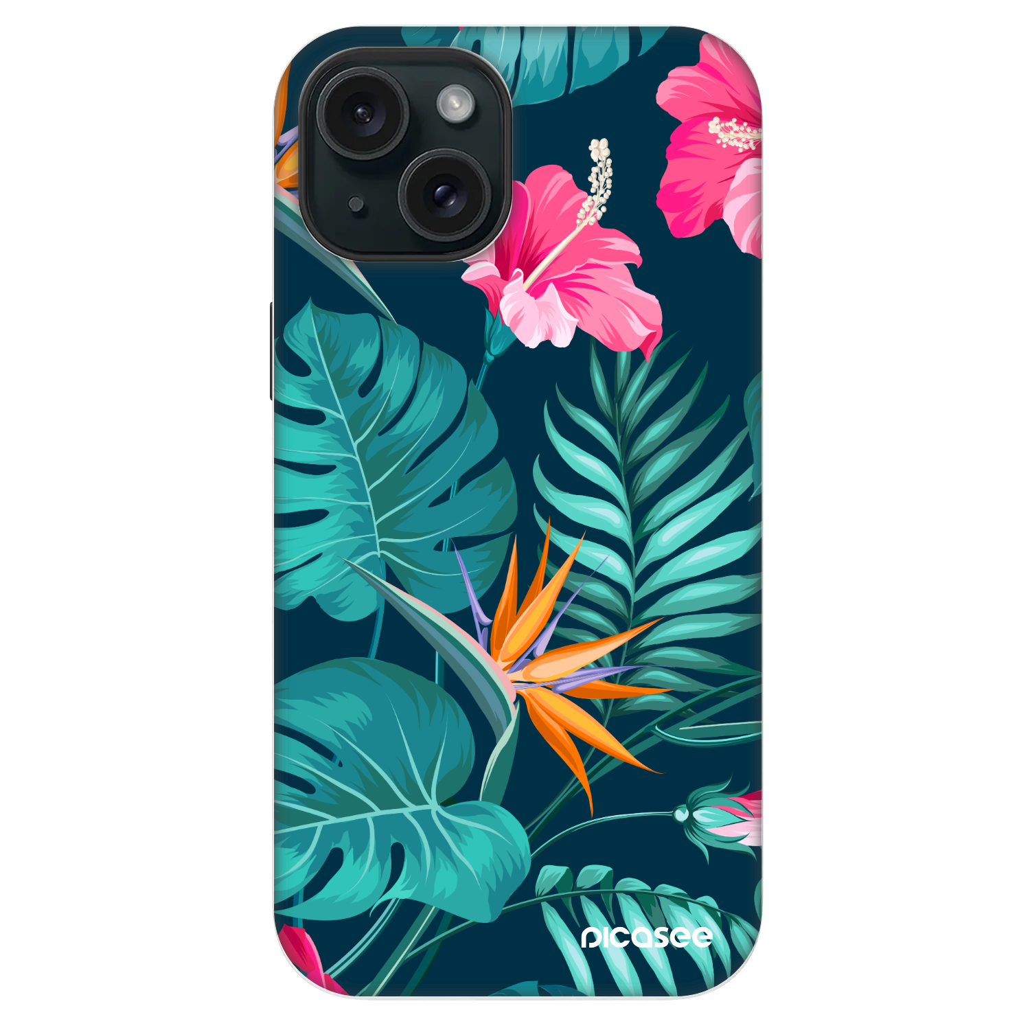 Picasee Fashion Case MagSafe για Apple iPhone 14 - Pink Monstera