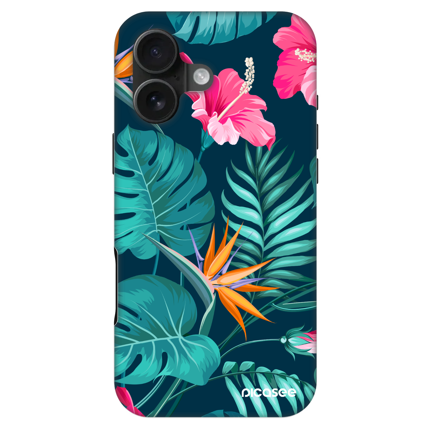 Picasee Fashion Case MagSafe για Apple iPhone 16 - Pink Monstera