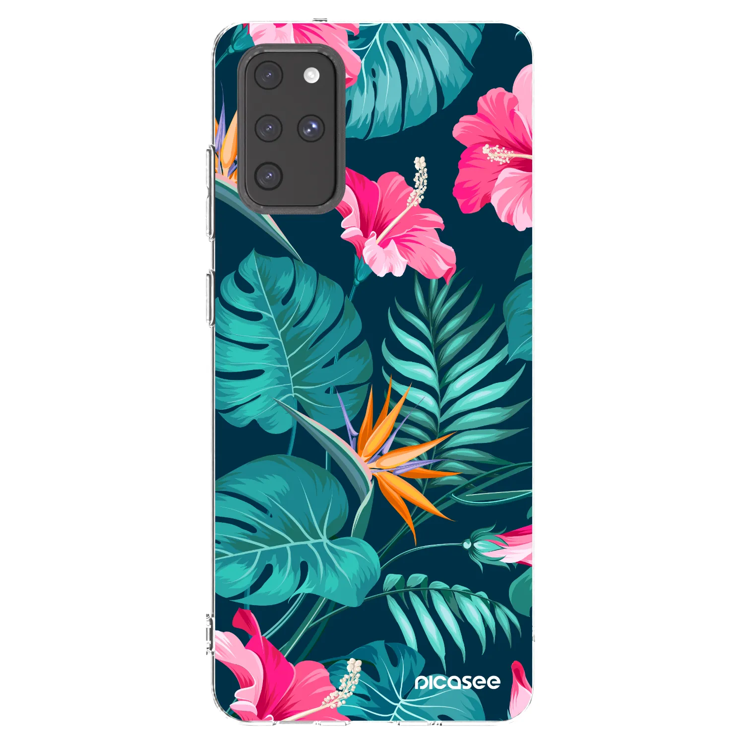 Picasee διαφανής θήκη σιλικόνης Samsung Galaxy S20+ G985F - Pink Monstera