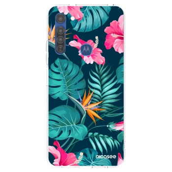 Θήκη για Motorola Moto G8 - Pink Monstera
