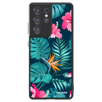 Θήκη για Samsung Galaxy S21 Ultra 5G G998B - Pink Monstera