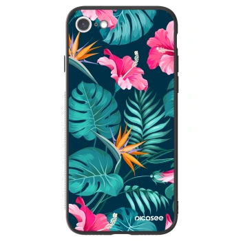 Picasee ULTIMATE CASE για Apple iPhone SE 2020 - Pink Monstera