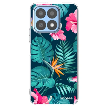Picasee διαφανής θήκη σιλικόνης Honor X8a - Pink Monstera