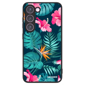 Picasee ULTIMATE CASE PowerShare για Samsung Galaxy S23 5G - Pink Monstera
