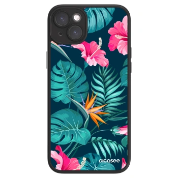 Picasee ULTIMATE CASE για Apple iPhone 15 Plus - Pink Monstera