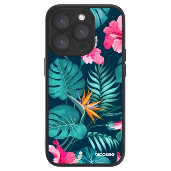 Picasee ULTIMATE CASE για Apple iPhone 15 Pro - Pink Monstera