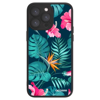 Picasee ULTIMATE CASE MagSafe pro Apple iPhone 15 Pro Max - Pink Monstera