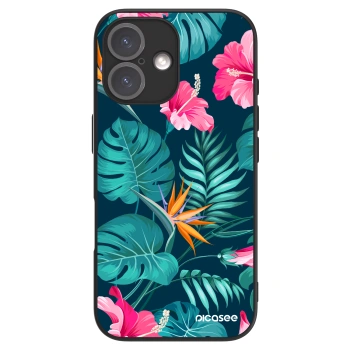 Picasee ULTIMATE CASE MagSafe pro Apple iPhone 16 - Pink Monstera